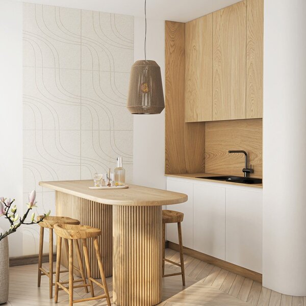 Текстилни акустични панели в комплект 2 бр. 60x60 cm Waves II – Styler