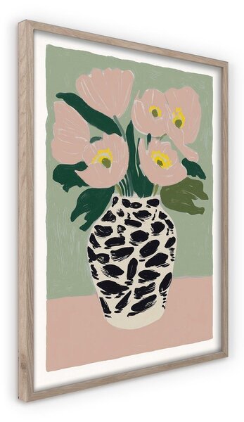 Печатна картина с включена рамка 50x70 cm Spotted Vase – Styler