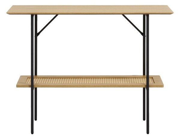 Конзолна маса от декор от дъб в естествен цвят 37x100 cm Pensacola – Unique Furniture