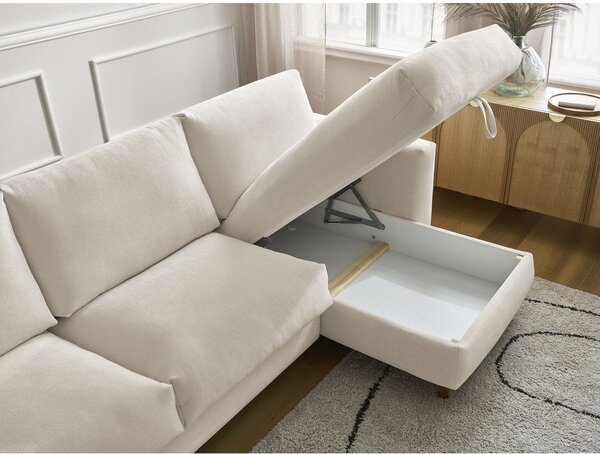 Бежов ъглов диван Nouveau Cocoone – Bobochic Paris