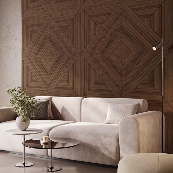 Текстилни акустични панели в комплект 2 бр. 60x60 cm Medium Timber II – Styler