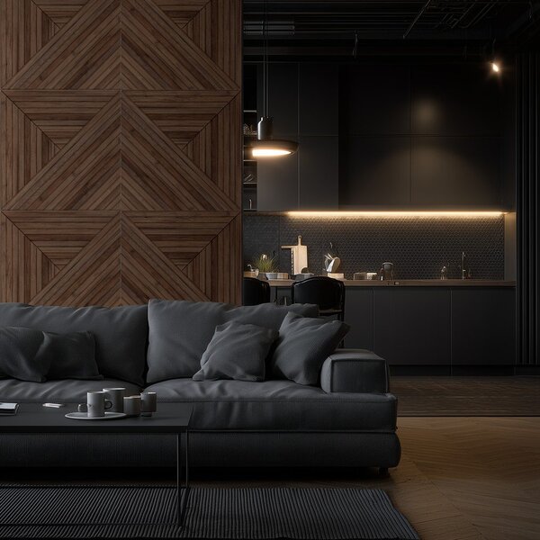 Текстилни акустични панели в комплект 2 бр. 60x60 cm Medium Timber II – Styler