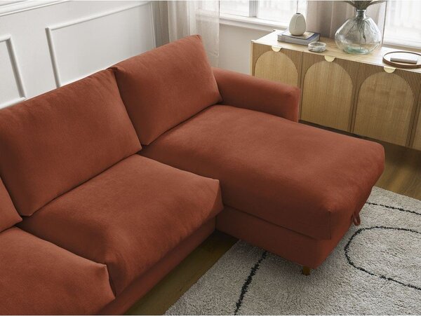 Оранжев ъглов диван Nouveau Cocoone – Bobochic Paris