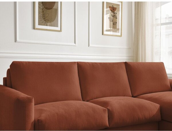 Оранжев ъглов диван Nouveau Cocoone – Bobochic Paris