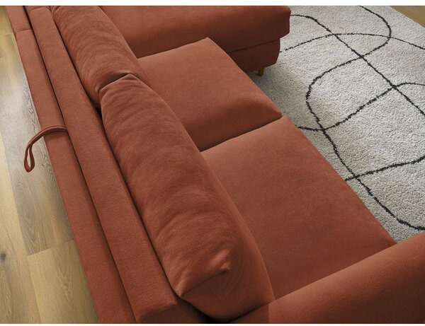 Оранжев ъглов диван Nouveau Cocoone – Bobochic Paris