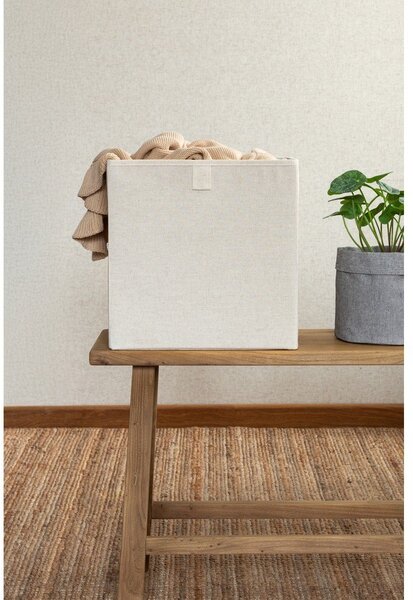 Бежова текстилна кутия за съхранение 32x31,5x31,5 cm Soft Storage Cube – Bigso