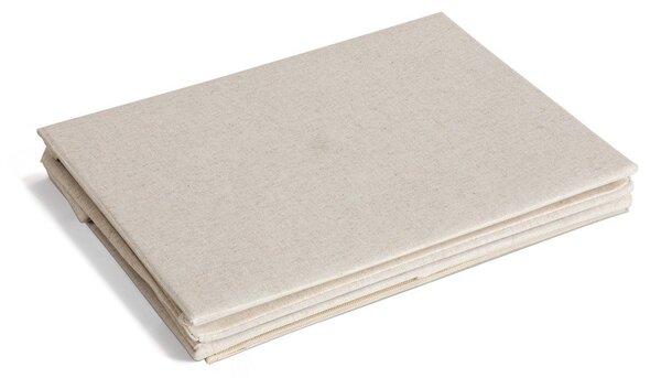 Бежова текстилна кутия за съхранение с капак 27x36x19 cm Soft Storage Small – Bigso