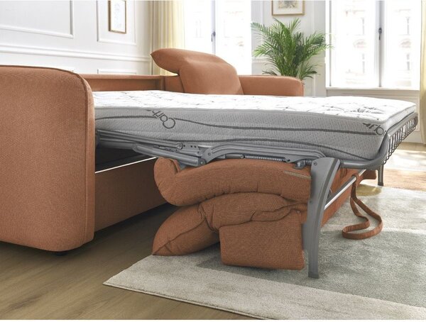 Оранжев ъглов диван Achille – Bobochic Paris