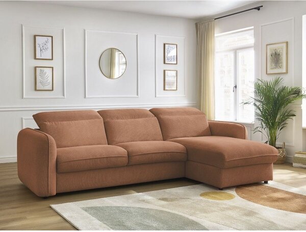 Оранжев ъглов диван Achille – Bobochic Paris