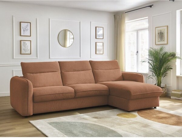 Оранжев ъглов диван Achille – Bobochic Paris