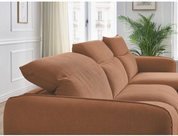 Оранжев ъглов диван Achille – Bobochic Paris