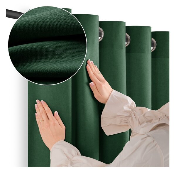 Тъмнозелено dimout перде 200x250 cm Calisto – Filumi