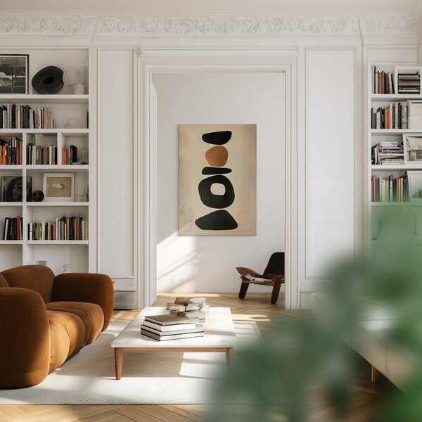 Печатна върху платно картина 70x100 cm Stones – Styler