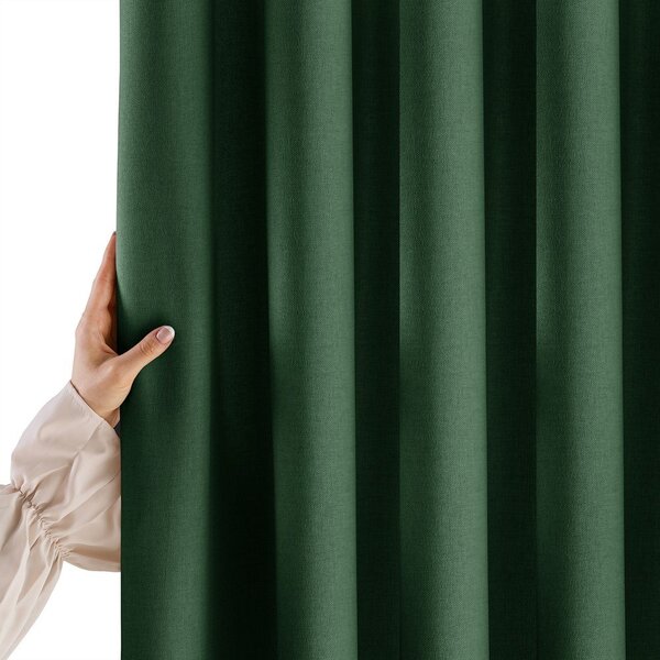 Тъмнозелено dimout перде 200x250 cm Calisto – Filumi