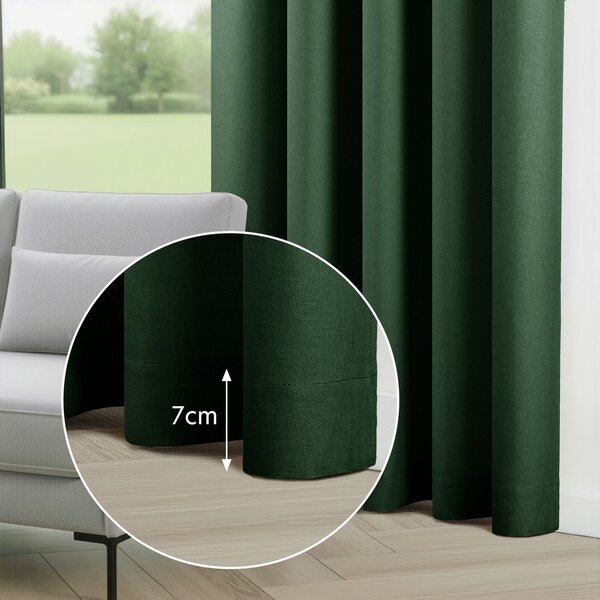 Тъмнозелено dimout перде 200x250 cm Calisto – Filumi