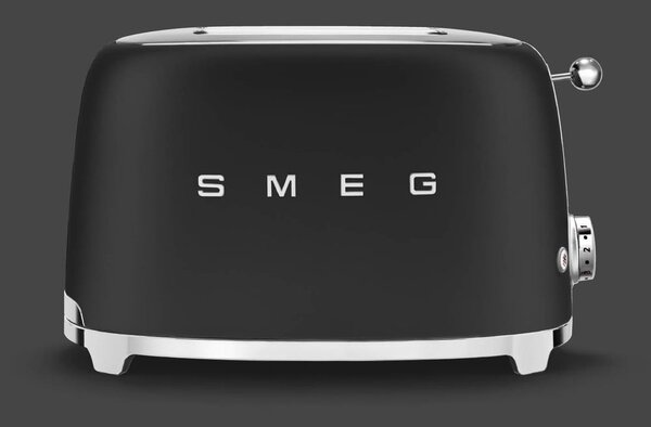 Maтово черen tостер в ретро стил - SMEG