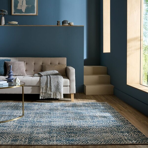 Син килим 160x230 cm Lua Abstract – Flair Rugs