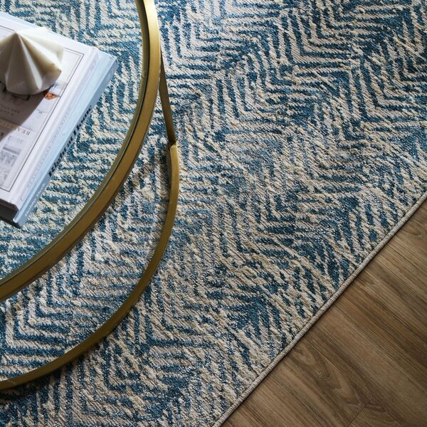 Син килим 160x230 cm Lua Abstract – Flair Rugs