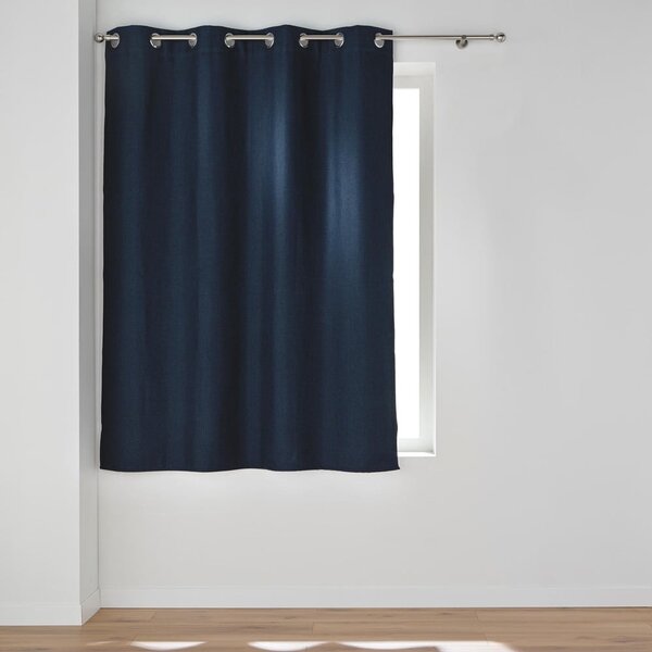 Тъмносиня затъмняващa завеса 140x180 cm Crepuscule – douceur d'intérieur