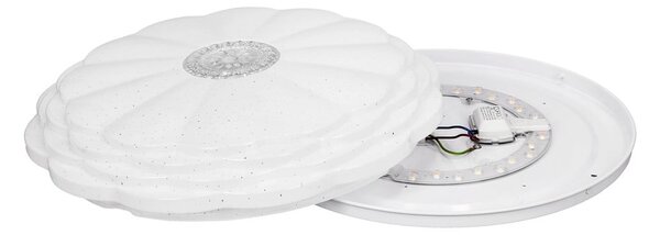 Бяло LED осветително тяло за таван 38x38 cm Victus – Candellux Lighting