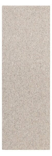Сиво-кремава пътека подходяща за пране 80x240 cm Rocco Dark Cream – Elle Decoration