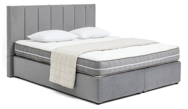 Сиво боксспринг легло 180x200 cm Olia Bold Line – Bonami Selection