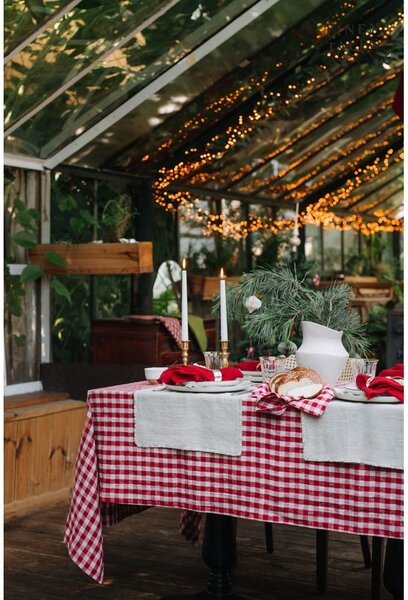 Ленена ръкавица за фурна Red Gingham – Linen Tales