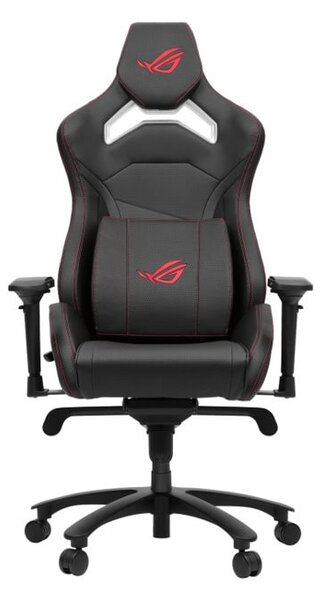 Геймърски стол Asus ROG Chariot X Core, до 136kg, алуминиева база, Class 4 газов амортисьор, 4D подлакътници, черен
