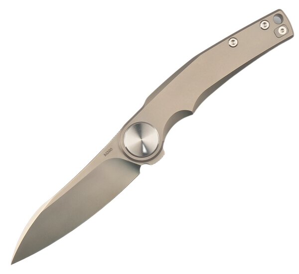Сгъваем титаниев нож Dulotec K902, сив