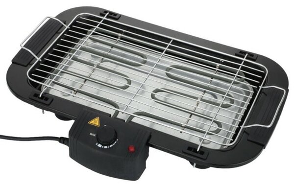 Скара Rosberg R51015G, неръждаема стомана, 2000W, черна