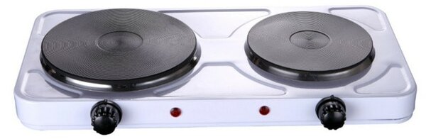 Котлон Rosberg R51445ID, 2500W, 2 нагревателни плочи, механично управление, 5 нива на загряване, защита от прегряване, бял