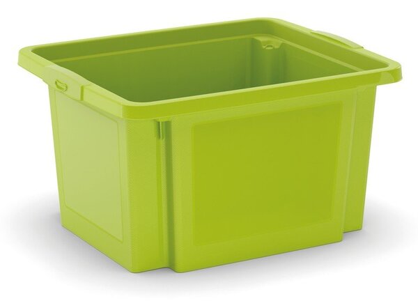Зелена пластмасова кутия за съхранение 42x35x23 cm H-Box S – KIS