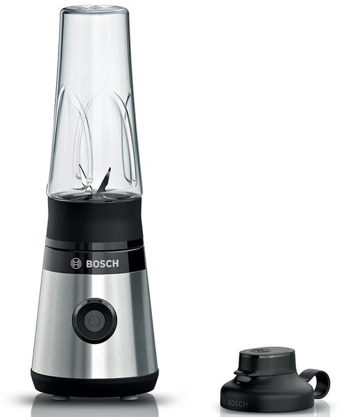 Блендер Bosch MMB2111M, 450W, 650ml вместимост, 3D ускорители на потока, сребрист