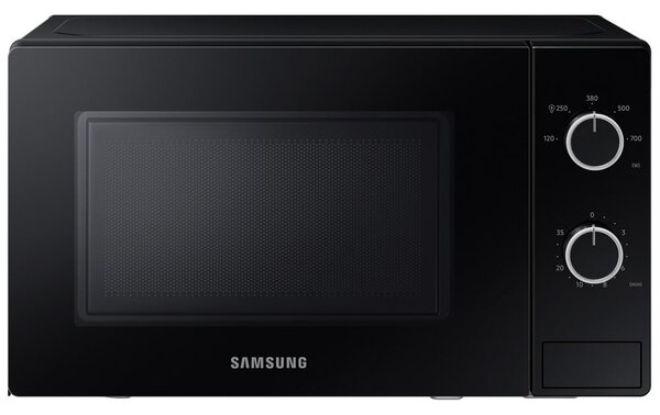 Микровълнова фурна Samsung MS20A3010AL/OL, механично управление, 700W, 20л. обем, 5 степени на мощност, черна
