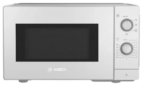 Микровълнова фурна Bosch FFL020MW0, механично управление, 800W, 20л. обем, 5 степени на мощност, бяла
