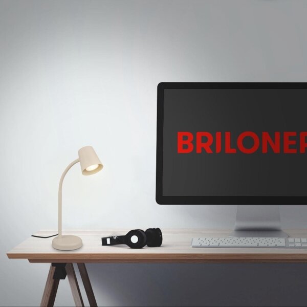 Briloner 7476-011 - Настолна лампа SKRIVA 1xGU10/9W/230V бежова