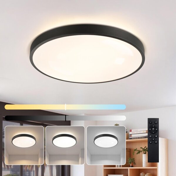 Brilagi - LED димируемо осветително тяло GLASS POOL DOUBLE LED/60W/230V 50 cm черно + дистанционно управление