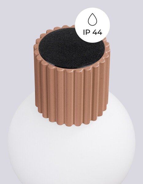 Светлокафява стенна лампа ø 12 cm Orbital – Sollux