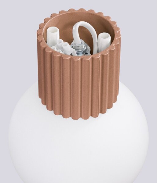 Светлокафява стенна лампа ø 12 cm Orbital – Sollux