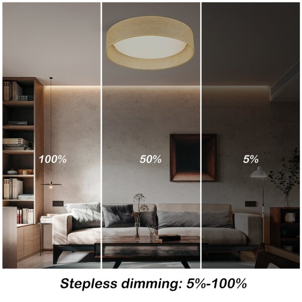 Immax NEO 07289L - LED+CCT димируемо таванно осветително тяло LONA 36W/230V Ø 45,5 см + дистанционно управление