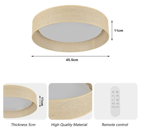 Immax NEO 07289L - LED+CCT димируемо таванно осветително тяло LONA 36W/230V Ø 45,5 см + дистанционно управление