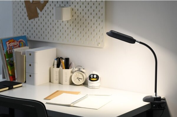 Immax 08998L - LED+CCT димируема настолна лампа с щипка CLIP 7,5W/230V черна