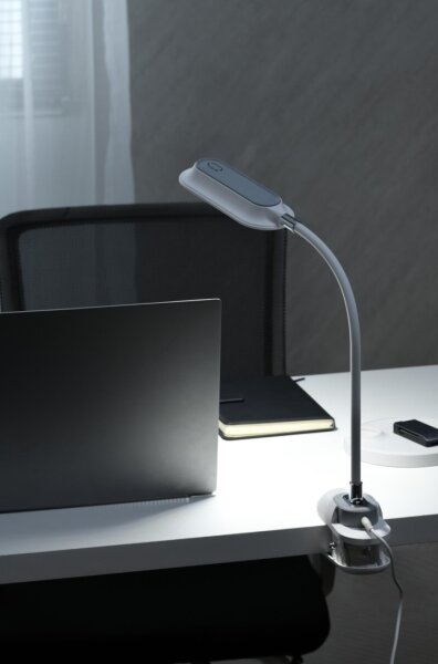 Immax 08997L - LED+CCT димируема настолна лампа с щипка CLIP 7,5W/230V бяла