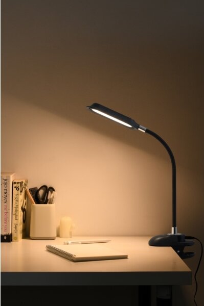 Immax 08998L - LED+CCT димируема настолна лампа с щипка CLIP 7,5W/230V черна