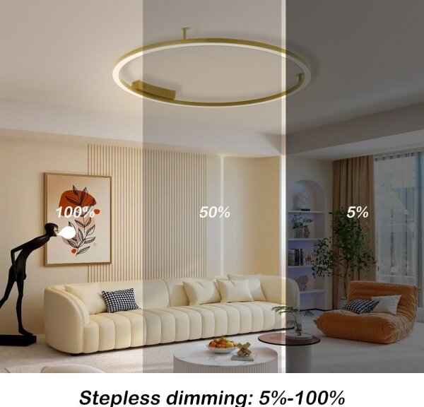 Immax NEO 07291-80G - LED+CCT с възможност за димиране таванен плафон FINO 55W/230V Tuya Ø 80 см + дистанционно управление