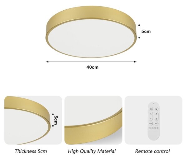Immax NEO 07292L - LED+CCT димируем плафон SEMPLICI 36W/230V Ø 40 см + дистанционно управление