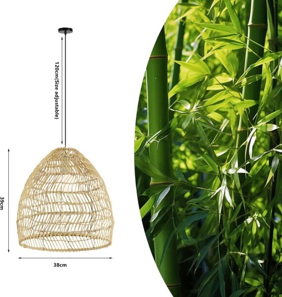 Immax 08260L - Полилей на кабел BOHO DELICADO 1xE27/40W/230V диам. 38 см