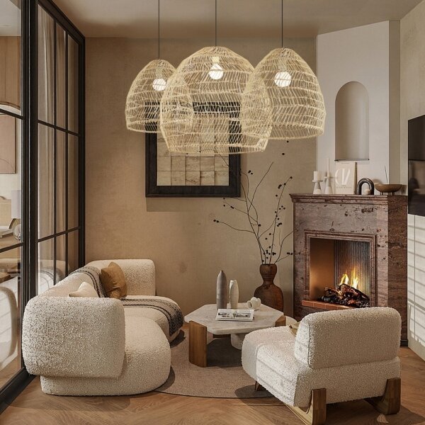 Immax 08260L - Полилей на кабел BOHO DELICADO 1xE27/40W/230V диам. 38 см