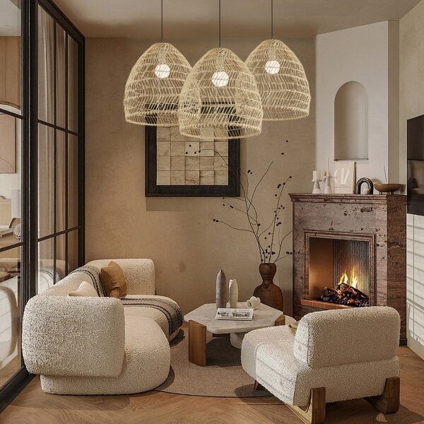 Immax 08260L - Полилей на кабел BOHO DELICADO 1xE27/40W/230V диам. 38 см