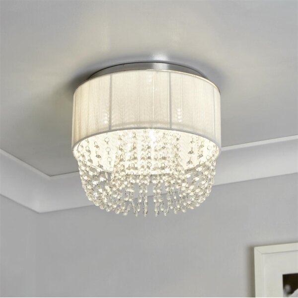 Searchlight 62617-3CC - таванно осветително тяло BELLANO 3xG9/7W/230V Ø 30 см бяло